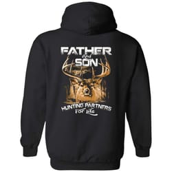 father and son hunting partners g185 gildan pullover hoodie 8 oz.