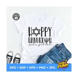 happy hanukkah svg, hanukkah svg, chanukah svg, svg file for cricut silhouette