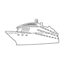 cruise ship outline 5 svg, cruise ship svg, cruise ship clipart, cruise ship files for cricut, cut files for silhouette,