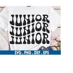 junior svg, back to school svg, graduation svg, junior class svg, graduate svg, kindergarten svg, school svg, wavy stack
