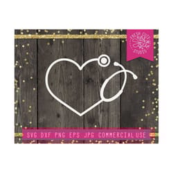 stethoscope svg heart cut file for cricut, stethoscope silhouette, heart stethoscope svg, nurse monogram frame, nurse sv