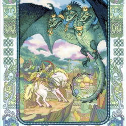 cross stitch kit - serpent gorynych - embroidery kit - needlework kit - diy kit