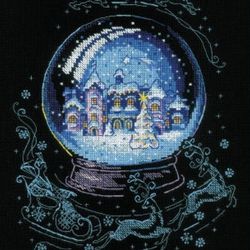 cross stitch kit - winter fairy tale - embroidery kit - needlework kit - diy kit