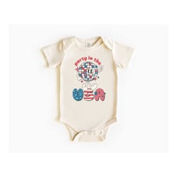 party in the usa shirt, 4th of july kids tee, fourth of july toddler tee, patriotic toddler shirt, america retro kids te