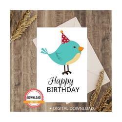 funny happy birthday|printable birthday card| happy birthday greeting card | instant digital | printable download