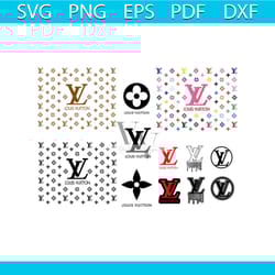 louis vuitton logo bundle svg, brand svg, lv svg, louis vuitton pattern svg, louis vuitton svg, dripping louis vuitton l