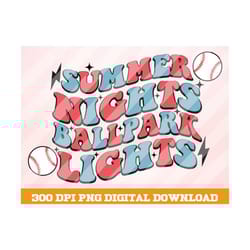 summer nights ballpark light png, summer nights png, retro baseball png, ballpark light png,ballpark vibes png,sports pn