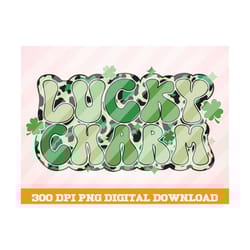 lucky charm png, trending png, shamrock png,leopard lucky png, st patrick's day png, lucky clover png, retro lucky png,