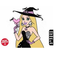rapunzel princess halloween svg disneyland tangled png clipart instant download, princesses svg, cut file layered by col