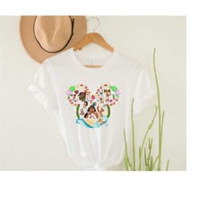 moana and maui mickey ears shirt, cool moana shirt, moana movie shirt, moana fan shirts, moana family shirts, vibrant co