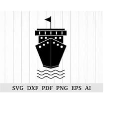cruise ship svg, ship svg, cruise ship vector, cruise ship clip art, ship vector, cricut & silhouette, vinyl, dxf, ai, p
