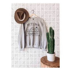 autumn harvest sweatshirt, fall sweater, pumpkins shirt, women winter sweaters, thanksgiving hoodie