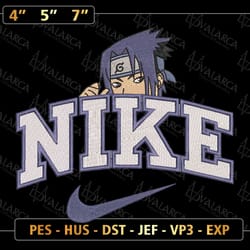 inspired anime embroidered sweatshirt, nike x sasuke naruto embroidered sweatshirt, brand anime embroidered hoodie, inspired anime embroidered crewneck, anime embroidered gift