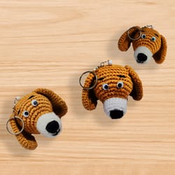 amigurumi dog keychain pattern, crochet dog pattern, animal keyring pattern, crochet dog keychain, crochet keychain