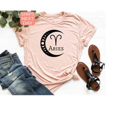 aries zodiac sign shirt, march birthday tee, april birthday gift, aries zodiac gift, aries women gift, aries men gift, a