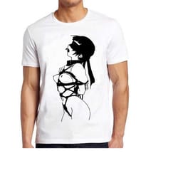 sexy manga anime adult 18 lady bondage eye art drawing gamer cult meme movie music cool gift tee t shirt 1061