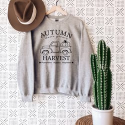 autumn harvest sweatshirt, fall sweater, pumpkins shirt, women winter sweaters, thanksgiving hoodie