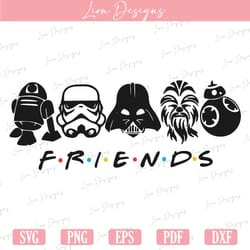 star wars friends svg, star wars friends vector, star wars cricut, star wars svg, star wars cut file, friends svg