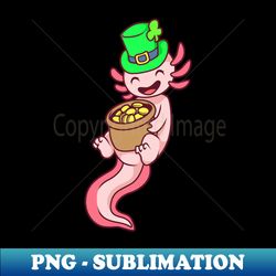 PNG Axolotl Leprechaun - St Patricks Sublimation Digital Download
