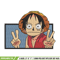Luffy funny embroidery design, One piece embroidery, Anime design, Embroidery shirt, Embroidery file, Digital download.jpg