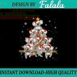 koala ornament decoration christmas tree png, xmas png sublimation, merry christmas, family christmas sublimation difgit