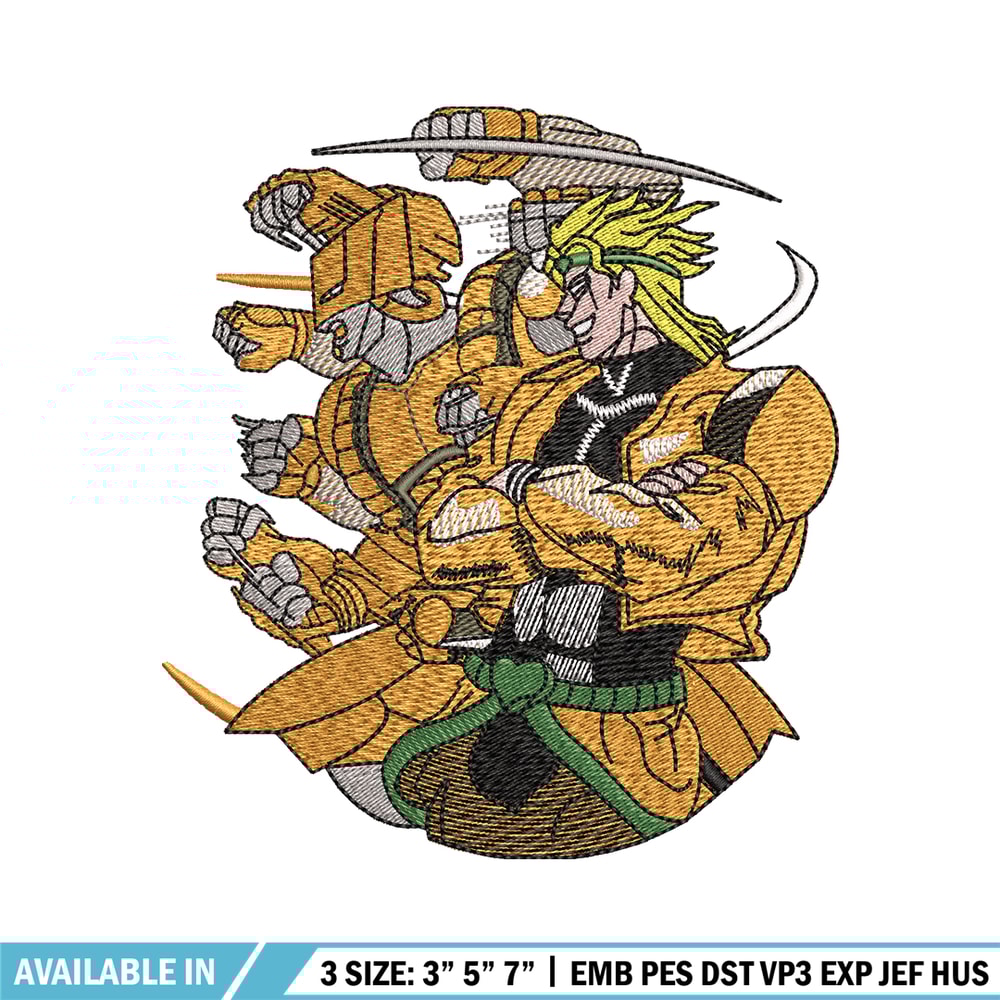 Jojo bizarre embroidery design, Jojo bizarre embroidery, Anime design, Embroidery file, Anime shirt, Instant download..jpg