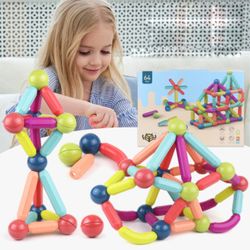 Magnetic Toy Bricks for Kids - Children Set of Building Blocks Game, Baby Toys Magnets, Children's Magnetic Stick, and M