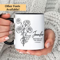 mother of the bride mug, mother of the bride gift from daughter, mother of the bride gift from bride, mother of the brid