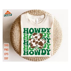 howdy shamrock svg, western st patricks day svg, shamrock svg, howdy svg, lucky svg, st pattys day svg, irish svg, st pa