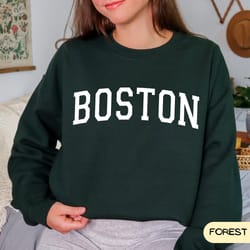 boston sweatshirt, trendy preppy sweatshirt, boston bachelorette shirt, aesthetic college crewneck, oversized minimalist