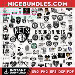 82 files brooklyn nets basketball team, brooklyn nets svg, net svg, nba teams svg, nba svg, instant download