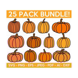 pumpkin svg bundle, pumpkin svg, pumpkin vector, halloween svg, pumpkin shirt svg,fall clipart,autumn clipart,cut file for cricut,silhouette