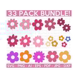 flowers svg bundle, flowers svg, spring svg, floral svg, flowers clipart, spring art, cut file for cricut, silhouette