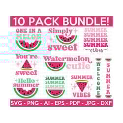 watermelon svg bundle, summer quotes svg, watermelon quotes svg, retro summer svg, summer svg, summer vibes, cut files cricut, silhouette