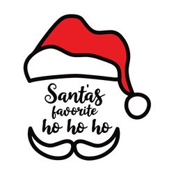 Santa's Favorite Ho Svg, Santa's Favorite Ho Ho Ho Svg, Christmas Svg Files, Logo Christmas Svg, Instant download