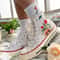 Custom Floral Embroidered Shoes, Handmade Embroidered Converse, Converse Custom, Converse Wreath Flower, Custom Flower Chuck Taylor 1970s - 5.jpg