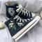 Custom Floral Embroidered Shoes, Handmade Embroidered Converse, Converse Custom, Converse Wreath Flower, Custom Flower Chuck Taylor 1970s - 5.jpg