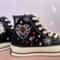Custom Floral Embroidered Shoes, Handmade Embroidered Converse, Converse Custom, Converse Wreath Flower, Custom Flower Chuck Taylor 1970s - 2.jpg