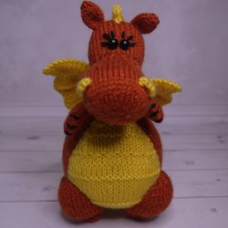 Little Dragon Symbol of the New Year 2024 handmade Knitted Stuffed Children toys Home decor