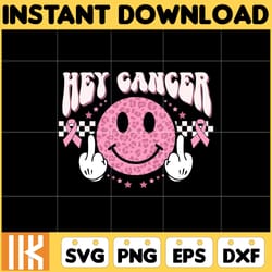 breast cancer svg, hey cancer svg, pink awareness ribbon svg, breast cancer awareness instant download