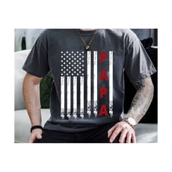 papa america flag svg, dad life svg, fathers day svg, american flag svg, happy fathers day svg, best dad gift, proud dad