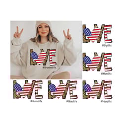 personalized love mom life with kids names png bundle, 4th of july png, mimi png, american flag png, grandma life png, independence day