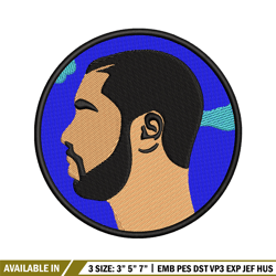 drake circle embroidery design, drake embroidery, embroidery file, embroidery shirt, emb design,digital download