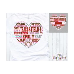 track svg, track and field svg, track subway art heart, svg, dxf, eps, track cut file, silhouette, cricut cut file, digital download
