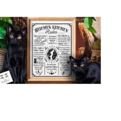 witches kitchen rules svg, witch kitchen svg, kitchen rules svg, kitchen vintage poster svg, witches kitchen svg, wicthcraft svg