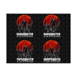 bundle custom dadsquatch like a grandpa just way more squatchy png, personalized fathers day png, papasquatch png, grandpa sasquatch bigfoot