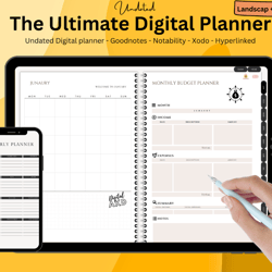 i will provide digital planner goodnotes ipad notability planner 2024 undated
