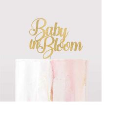 Baby In Bloom SVG, Cake Topper svg, Baby Shower svg, Diaper Cake topper svg, Floral Arrangement topper svg, Cake topper