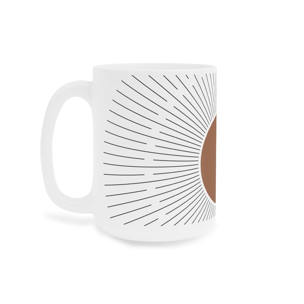 Bohemian Geometric Abstract Art On Mug Minimalist Boho Mid Century Abstract Art Ceramic Mug Abstract Mug Design Office Mug Gift Idea - 8.jpg