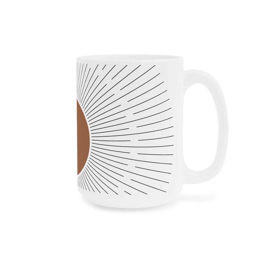 Bohemian Geometric Abstract Art On Mug Minimalist Boho Mid Century Abstract Art Ceramic Mug Abstract Mug Design Office Mug Gift Idea - 9.jpg